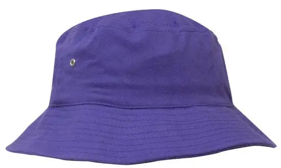 Headwear Bucket Hat With Sandwich Trim Brushed Heavy Sports Twill  *no Sandwich* X12 Headwear Professionals